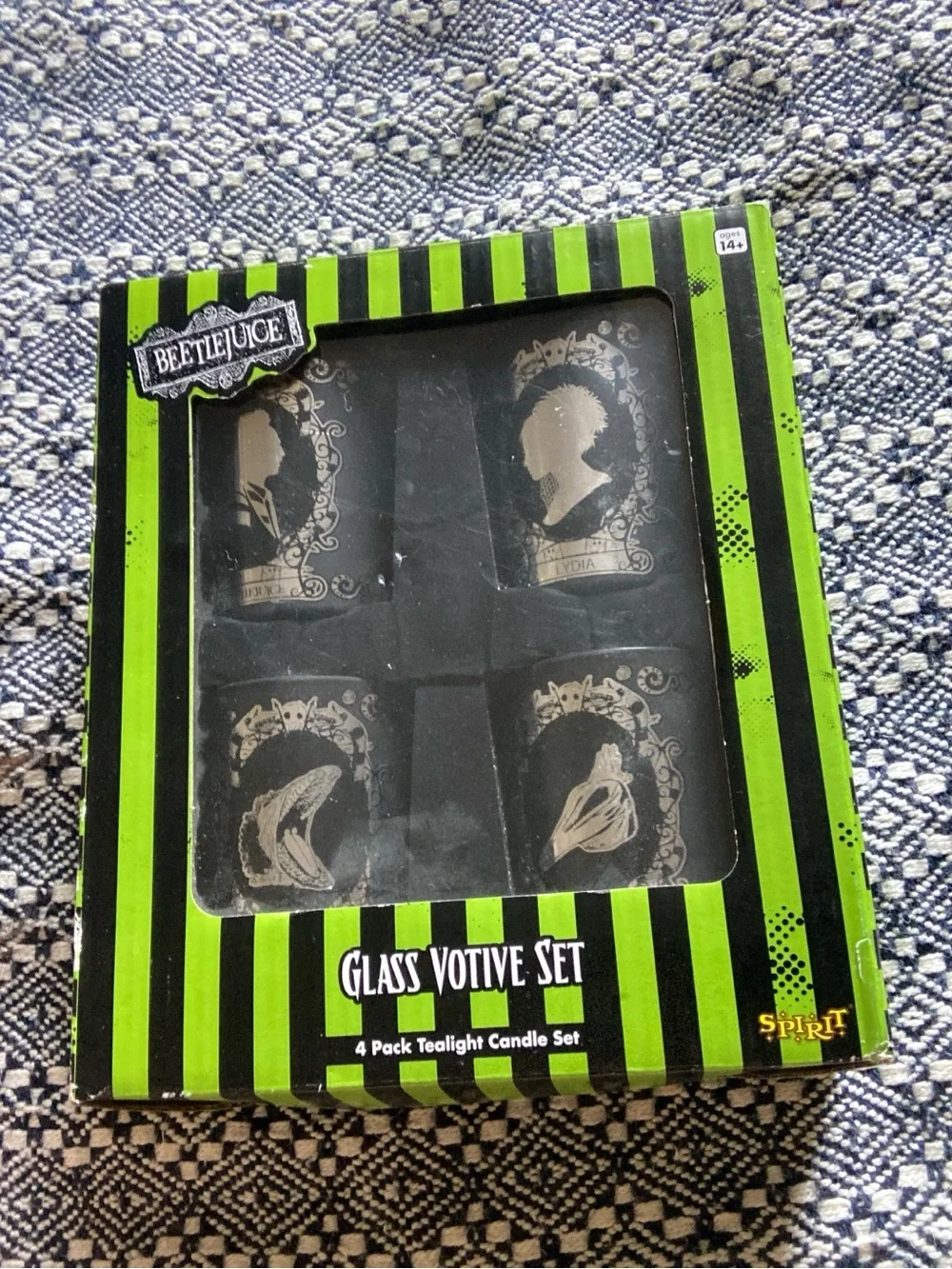 Halloween Beetlejuice Votive Candle Set